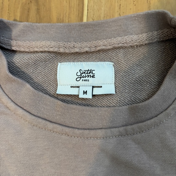 Women's Taupe Sweatshirt/Pants Set - Picture 3 of 5